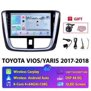 NUNOO 8 Core TOYOTA VIOS/YARIS 2017-2018 Andriod Car Radio with Backup Camera