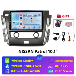 NUNOO 2010-2020 NISSAN Patrol Wireless GPS Car Head Unit Stereo with Backup Camera 