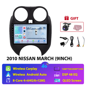 NUNOO NISSAN 2010 MARCH (9INCH) Touch Android Screen Carplay Head Unit
