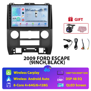 NUNOO FORD 2009 ESCAPE (9INCH, BLACK) AM/FM Touch Screen Car Android Stereo
